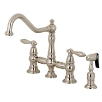 Grifo De Cocina Kingston Brass Ks3278Albs Con Rociador Lateral