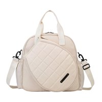 Ioensy - Bolsa De Tenis Para Jugadores, Gran Capacidad, Para Deportes Al Aire Libre, Profesional, Color Beige