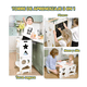 thumbnail image 4 of Torre De Aprendizaje Montessori 3 En 1 Madera Blanca, 4 of 10