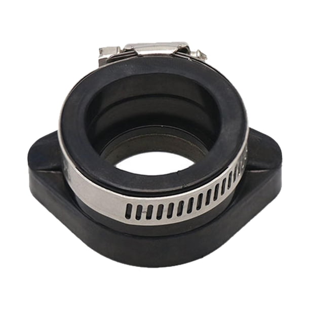 Adaptador de carburador de motocicleta de goma, 48 mm, caucho, colector de admisión de aire de color negro Admisión de entrada de alfombril de goma