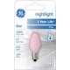 thumbnail image 2 of Bombilla de luz nocturna GE 26222 C7 4 W rosa, paquete de 2, 2 of 4