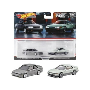 Mattel - Minicoche Hot Wheels Hyf04 Premium, Paquete De 2 Unidades, Nissan Sentra Se-R/Nissan Silvia (S13) Del 91