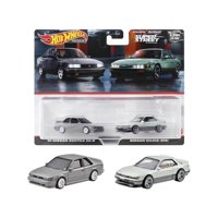 Mattel - Minicoche Hot Wheels Hyf04 Premium, Paquete De 2 Unidades, Nissan Sentra Se-R/Nissan Silvia (S13) Del 91