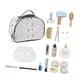 thumbnail image 3 of Kit de maquillaje de madera, peluquería, juguetes para niñas, regalos, juguete de aprendizaje con bolsa de cosméticos, juguete de salón de belleza de, 3 of 5