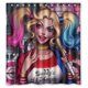 thumbnail image 1 of Cortina de ducha Joker Harley Quinn St. Juego de cortinas de baño con ganchos, tamaño 60 x 72 pulgadas, 1 of 3