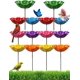 thumbnail image 1 of Estaca jardín flor metal hecha mano baño pájaros estación riego abejas mariposas exterior, 1 of 7