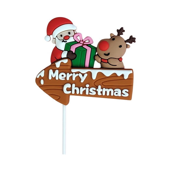 Adornos Para Tartas De Feliz Navidad, Suministros Coloridos Para Fiestas, Decoración De Tartas, Estilo G