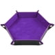 thumbnail image 5 of Bandeja De Dados Caja De Almacenamiento De Cuero Plegable Soporte De Almacenamiento De Escritorio Morado, 5 of 5