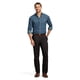 thumbnail image 4 of Pantalones IZOD American Chino con la parte delantera plana y ajustados para hombre, color negro, 4 of 6