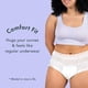 thumbnail image 5 of Ropa interior desechable Rael para mujer de algodón orgánico L-XL, 5 of 9