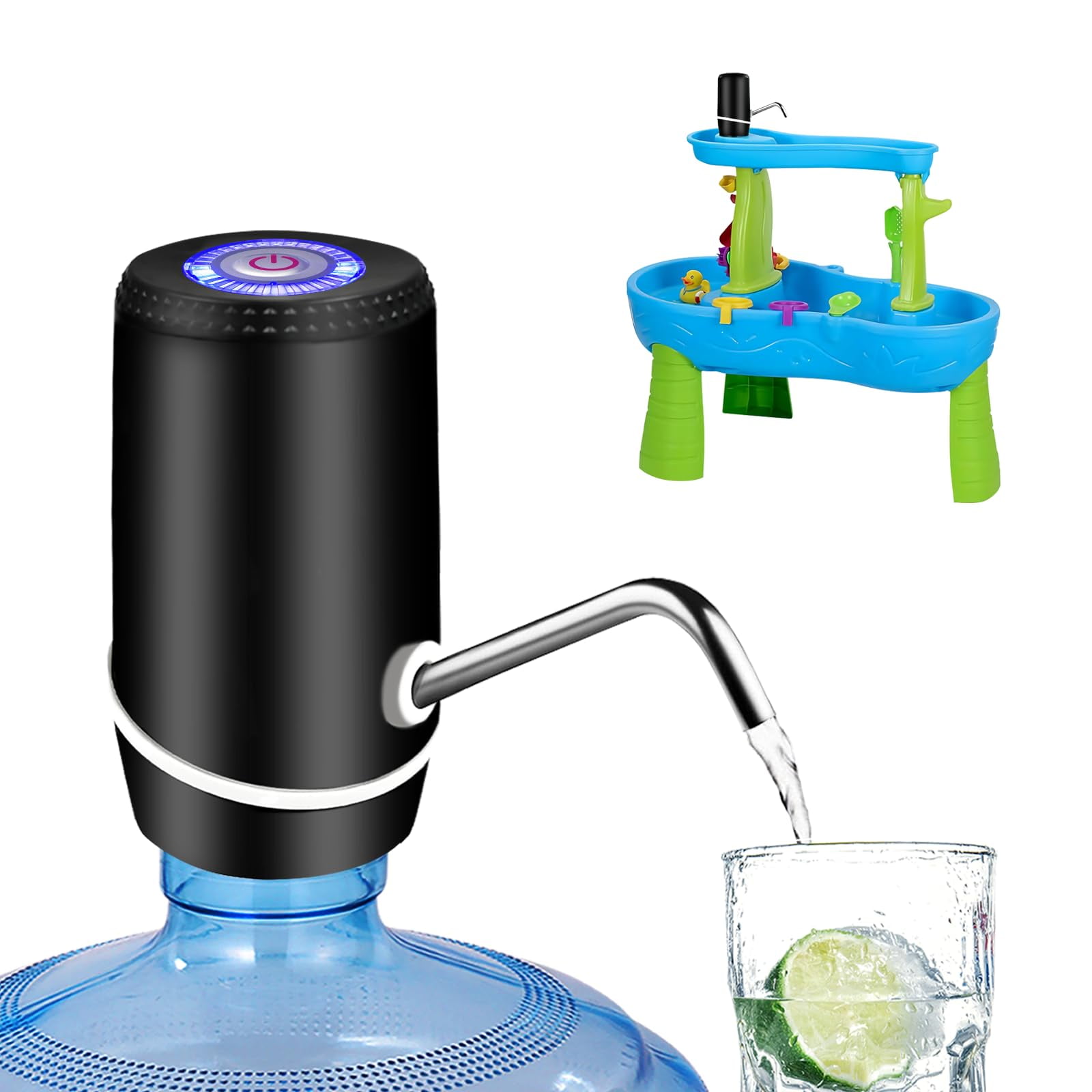 Dispensador De Agua Beyio Para Botella De 18,9 Litros Con Carga Usb
