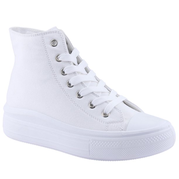 Zapatilla Chalada Mujer Clu-2 Blanco Plataforma