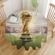 thumbnail image 3 of FIFA WORLD CUP Mantel Redondo con Estampado Icónico de Temática, Se Adapta a la Mayoría de Mesas, Fácil de Cuidar, Regalo Perfecto para Aficionados, Amigos y Familia.180cm, 3 of 6