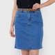 thumbnail image 4 of Falda Mujer Denim Cinturón Azul Medio Corona, 4 of 5
