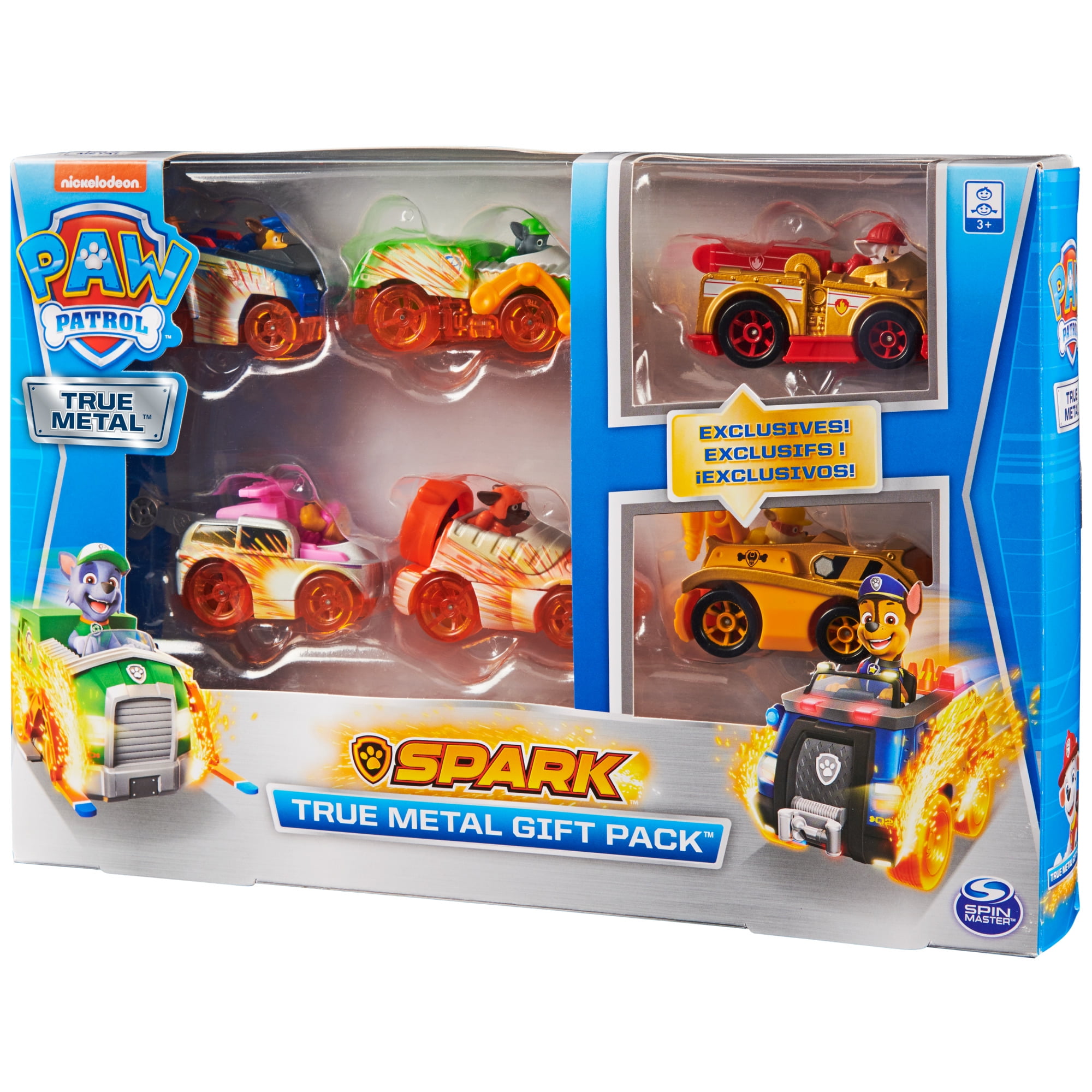 Set 6 Autos Metalicos Spark Paw Patrol