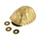 thumbnail image 2 of Escultura De Regalo Ideal De Latón De La Estatua De Concha De Tortuga Para El Escritorio De Oficina Del Dormitorio 11cmx8cmx4.5cm, 2 of 5