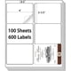thumbnail image 1 of 9527 Product 6-Up 3.13 x 4 Sticker Labels, Shipping Address Labels, 1 of 3