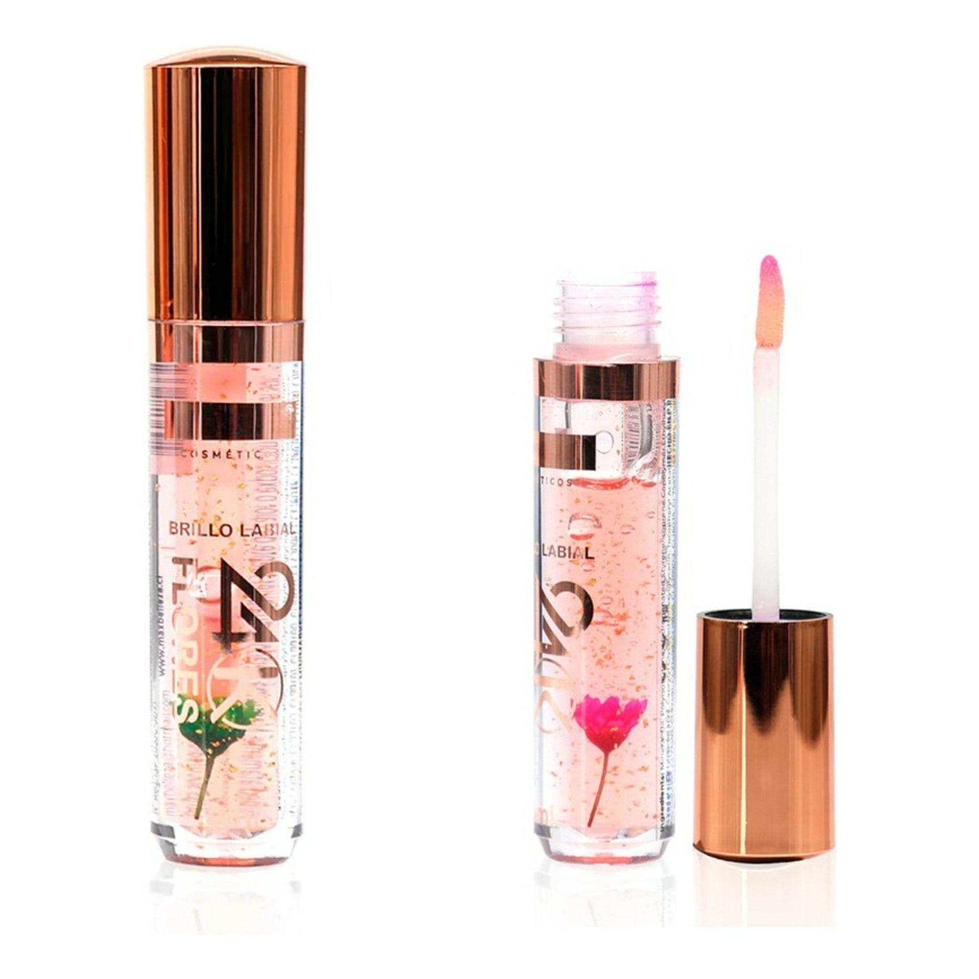 Genérico - Set 3 Brillo Labial 24k Flores Hidrata Nutre Jhn