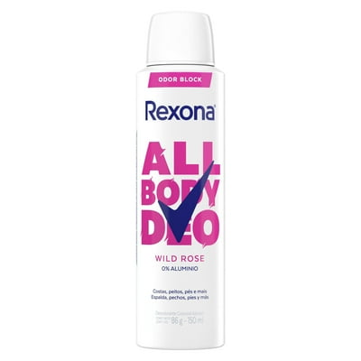 Rexona All Body Deo Aerosol Wild Rose 150Ml