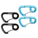 thumbnail image 4 of 4 unids aleación de aluminio llave hebilla broche de resorte clip gancho mosquetón llavero, 4 of 6