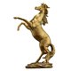 thumbnail image 3 of Caballo Galopante Decoración Estante Estatua Oficina Hogar Adorno Oro, 3 of 5
