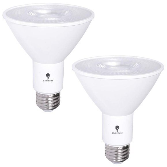 Bombillas LED Bluex PAR30, 12 W, 900 lm, 3000 K, paquete de 2
