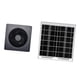 thumbnail image 1 of Extractor Solar Silencioso Y Resistente, Accesorio Para Invernadero, Caseta Para Mascotas, Exterior, Gris, 4 Pulgadas, 1 of 5