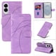 thumbnail image 1 of Funda tipo cartera con tapa para Samsung Galaxy S25 Edge con tarjetero, soporte y cubierta magnética Morado, 1 of 5