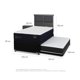 thumbnail image 3 of Diván Premium Black 1.5 Plaza Base Normal, 3 of 9