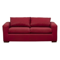 Muebles América - Sofá Neo 3 Cuerpos Cuero Auris Burdeo