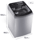 thumbnail image 3 of Lavadora Automática 21kg Carga Superior Perfect Care 21x, 3 of 10