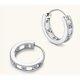 thumbnail image 4 of Aretes de Aro de Moissanita para Mujer 0.72cttw Color D Claridad VVS1 Corte Redondo Aretes de Diamante Aro Aretes de Moissanita de Plata Esterlina 925 para Mujer, 4 of 6