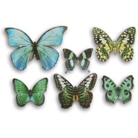 Mariposa Azul Troquelada De Embellishments Forever In Time, 32 Unidades