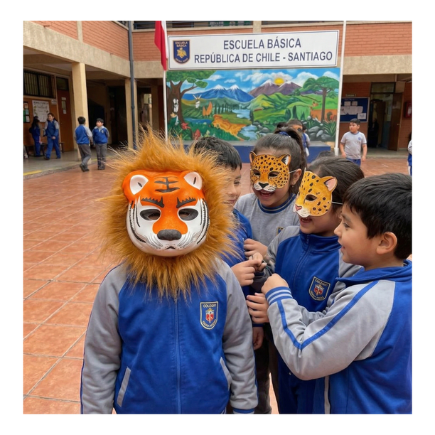 Máscara Animales Salvajes Infantiles Celebraciones Fiestas