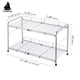 thumbnail image 2 of Organizador bajo fregadero FlagShip 43‑64 cm Plata de 2 niveles, 2 of 9