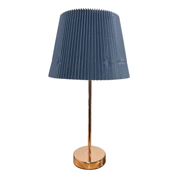 Lampara De Velador Lampara De Mesa Basica Minimalista azul
