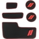 thumbnail image 2 of 5 piezas de portavasos compatibles con Dodge Durango 2014-2020, inserto de portavasos personalizado y alfombrillas para consola central, alfombrilla antideslizante para compartimento de almacenamiento, 2 of 7