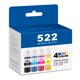 thumbnail image 1 of Botella de Recarga de Tinta GORLENKE 522 4 colores (Reacondicionada), 1 of 7