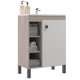 thumbnail image 1 of Mueble Lavamanos 9002Mb 1 Puerta 3 Nichos Beige Malbec - Blanco., 1 of 6