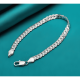thumbnail image 3 of Pulsera grumet plana plata 925 unisex regalo #7, 3 of 3