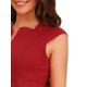 thumbnail image 5 of INSPIRE CHIC Vestido de Tubo para Mujer Regreso a Clases Atuendo de Maestra Vestido Profesional de Oficina sin Mangas Rojo XL, 5 of 6
