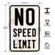 thumbnail image 3 of Letrero Decorativo Munora 30x20 cm No Speed Limit, 3 of 8