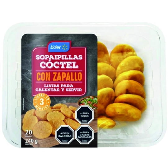 Sopaipillas Coctel Refrigeradas 20 Un 240 g Lider