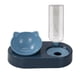 thumbnail image 1 of Comedero para gatos con dispensador de agua Azul, 1 of 3