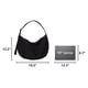 thumbnail image 3 of Bolso BAGGU de 95 cm negro de nailon tipo media luna, 3 of 4