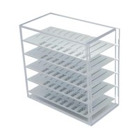 Ioensy - Estuche De Almacenamiento De Extensión De Pestañas 5 Capas Organizador De Pestañas Postizas Profesional Blanco