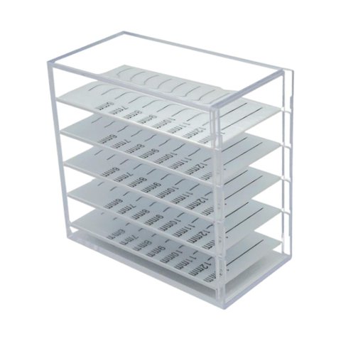 Ioensy - Estuche De Almacenamiento De Extensión De Pestañas 5 Capas Organizador De Pestañas Postizas Profesional Blanco