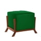 thumbnail image 1 of Pouf Marsella Tela Velvet Verde, 1 of 3