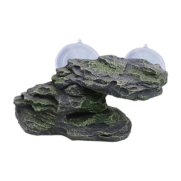 Adorno De Resina Para Acuario Con Forma De Tortuga Trepadora, Para Tritones, Tortugas Y Ranas, De Color Verde