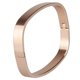 thumbnail image 4 of Para mujer para hombre de acero inoxidable Brecelet pulido brazalete brazalete de oro rosa 8 mm, 4 of 5
